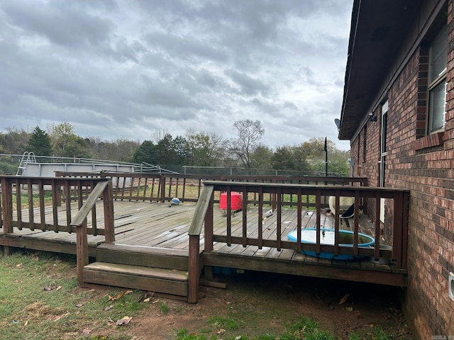 18 Garland Spgs, Mount Vernon, AR 72111 - wooden deck featuring a fenced backyard