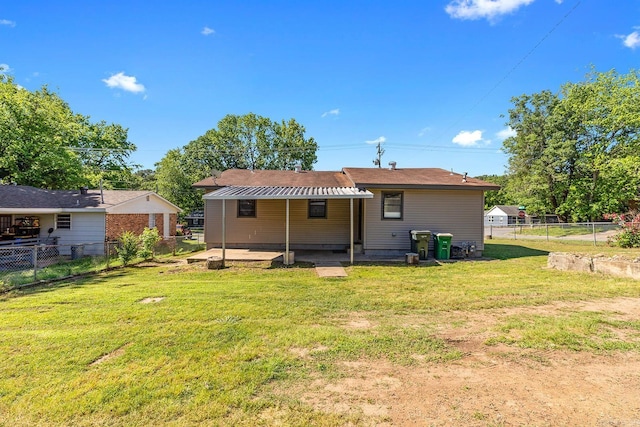 back of property featuring a patio area