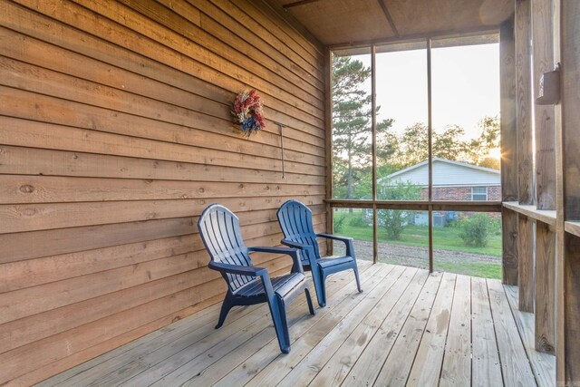 221 Skyline Dr, Greers Ferry, AR 72067 - unfurnished sunroom with healthy amount of natural light
