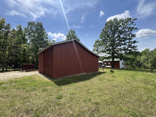 view of shed
