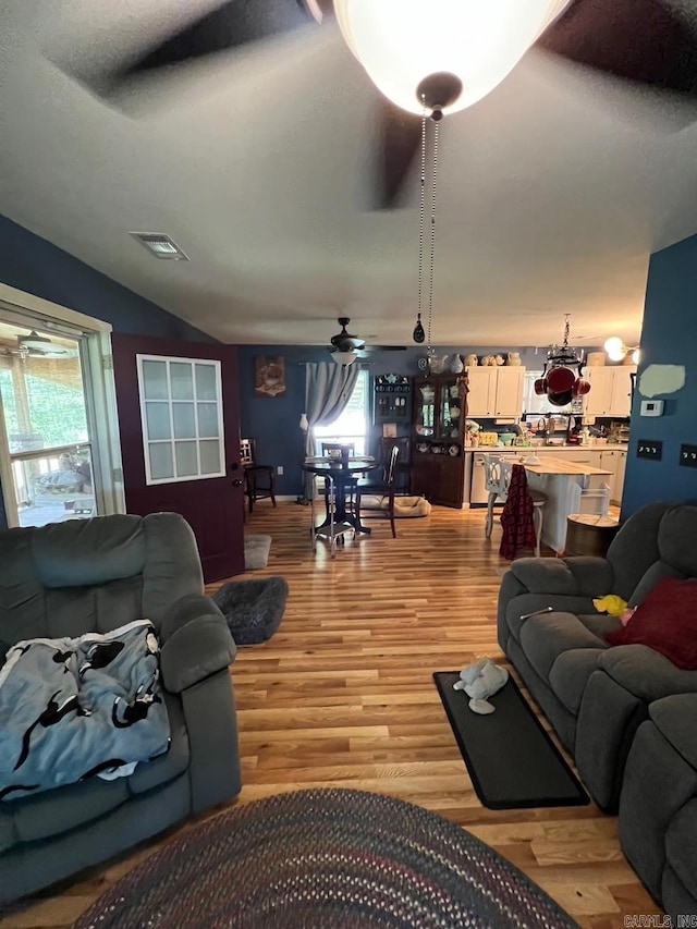 49 Tram, Perryville, AR 72126 - living area with light wood-type flooring and ceiling fan
