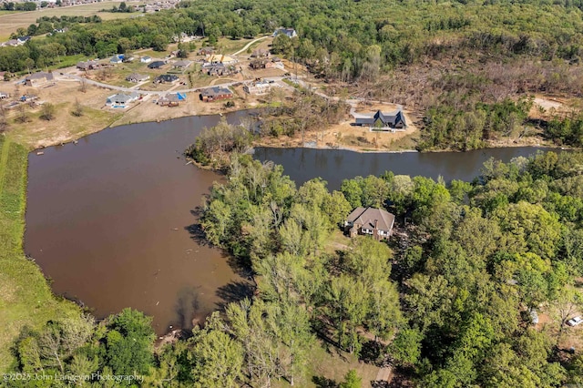 1920 Airpark Rd, Wynne, AR 72396 - aerial overview of property's location with a large body of water and a heavily wooded area
