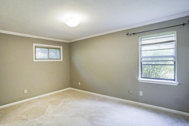29 Flintwood Dr, Little Rock, AR 72227 - unfurnished room with ornamental molding, healthy amount of natural light, baseboards, and light carpet