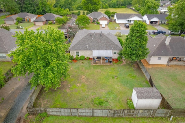 aerial view of residential area