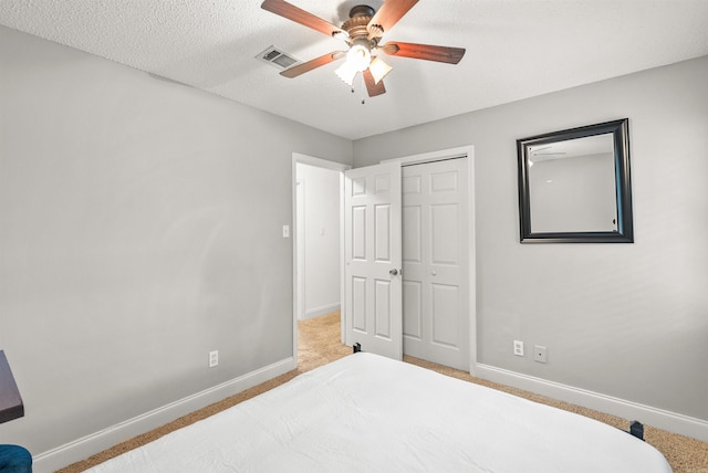 4 Desoto Forest Cv, Little Rock, AR 72211 - bedroom with baseboards, a closet, ceiling fan, and carpet floors
