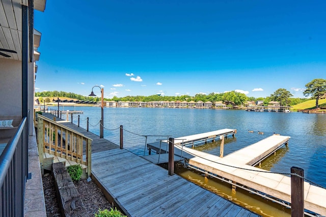 dock with a water view