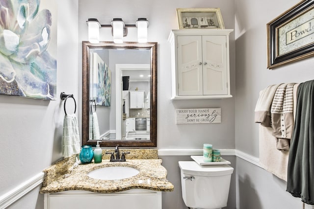 2724 Crooked Stick Dr, Benton, AR 72015 - bathroom with toilet and vanity