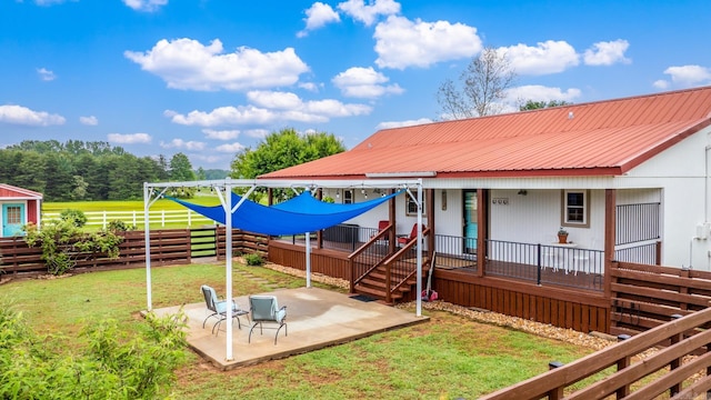 271 Austin Loop, El Paso, AR 72045 - rear view of property featuring a patio area and metal roof