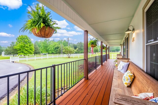 271 Austin Loop, El Paso, AR 72045 - wooden terrace featuring a yard