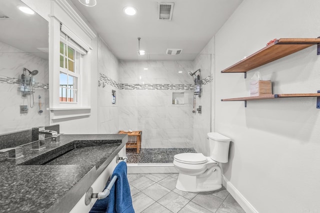 271 Austin Loop, El Paso, AR 72045 - full bath featuring toilet, a shower stall, baseboards, recessed lighting, and vanity