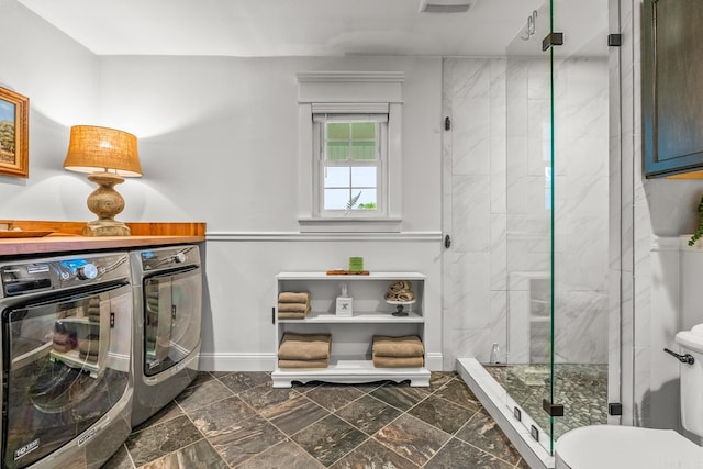 271 Austin Loop, El Paso, AR 72045 - laundry room with washer and dryer and baseboards