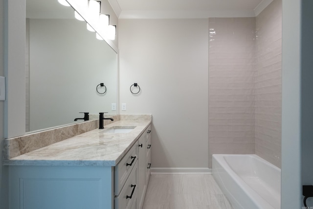 20 Abington Ct, Little Rock, AR 72223 - full bathroom with baseboards, vanity, and bathing tub / shower combination
