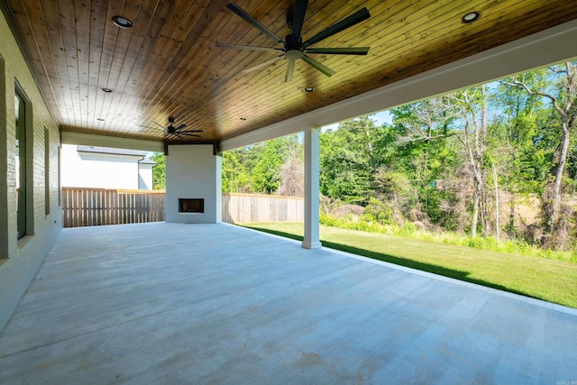 20 Abington Ct, Little Rock, AR 72223 - view of patio / terrace featuring ceiling fan