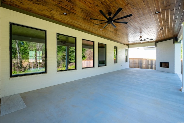 20 Abington Ct, Little Rock, AR 72223 - view of patio featuring ceiling fan
