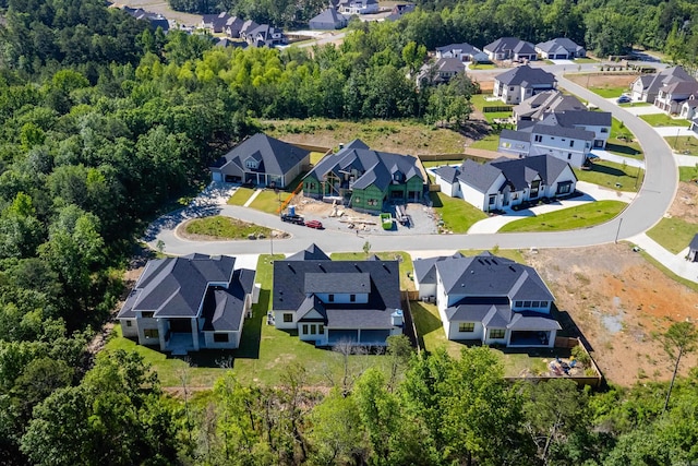 20 Abington Ct, Little Rock, AR 72223 - aerial perspective of suburban area with a forest