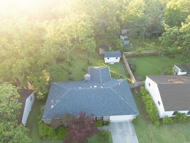 aerial view of property and surrounding area