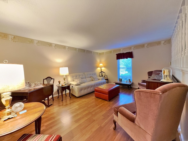 living room featuring wood finished floors