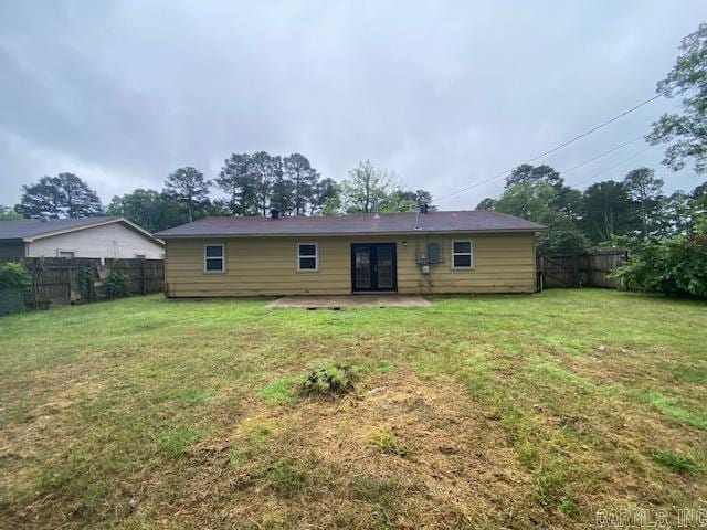 3804 Arapaho Trl, Little Rock, AR 72209 - back of property with a patio area and french doors