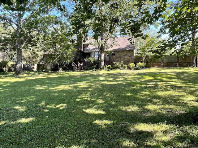 1502 Quail Creek Dr, Conway, AR 72032 - view of yard with stairs