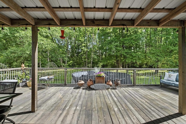 view of wooden terrace