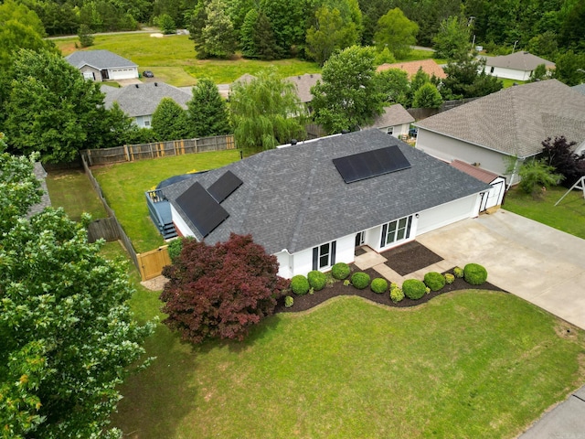 view of subject property