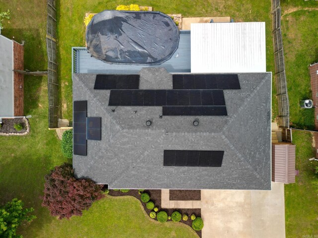 view from above of property