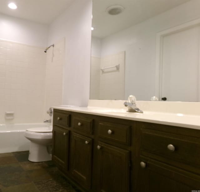14301 Ridgewood, Little Rock, AR 72211 - full bath with toilet, vanity, and washtub / shower combination