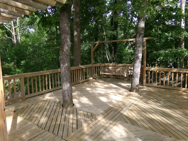 14301 Ridgewood, Little Rock, AR 72211 - view of wooden deck