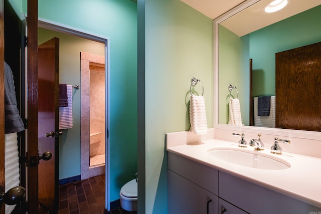 1 Rivers Edge Dr, Little Rock, AR 72227 - full bath featuring vanity, toilet, and a tile shower