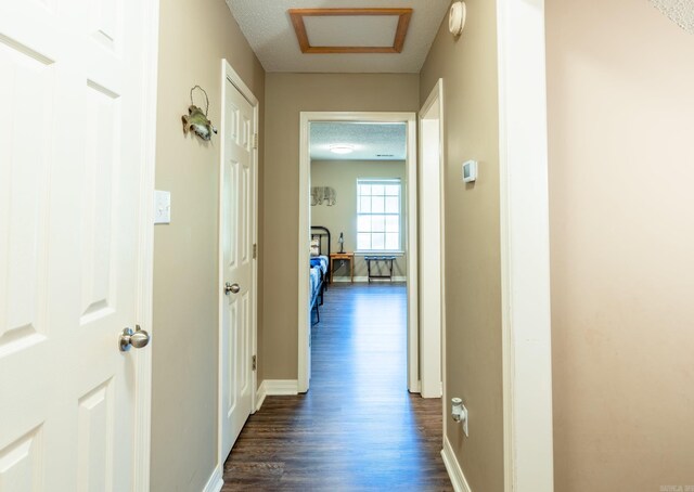 204 Riverside Dr, Pangburn, AR 72121 - corridor with dark wood finished floors and baseboards