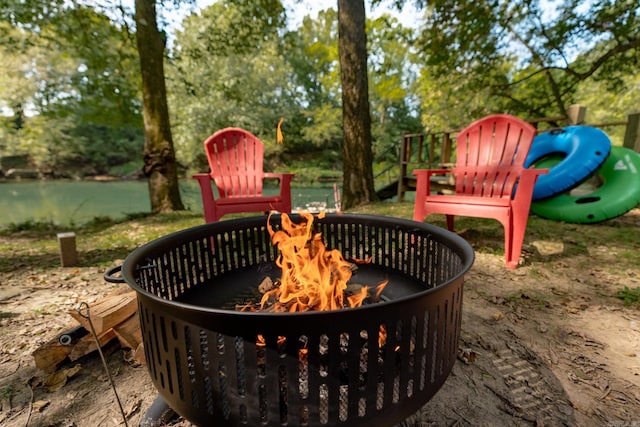 204 Riverside Dr, Pangburn, AR 72121 - exterior view of an outdoor fire pit