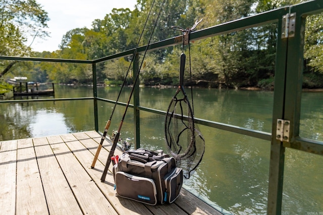 204 Riverside Dr, Pangburn, AR 72121 - dock area featuring a water view