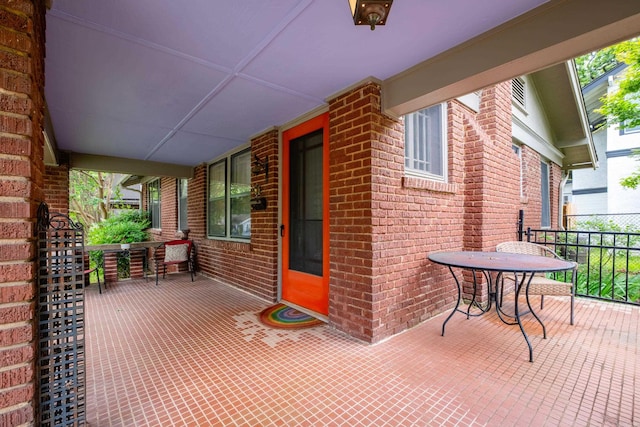 5200 I St, Little Rock, AR 72205 - view of patio / terrace with outdoor dining space and fence