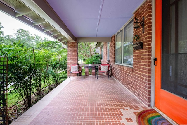 5200 I St, Little Rock, AR 72205 - view of patio / terrace featuring a porch