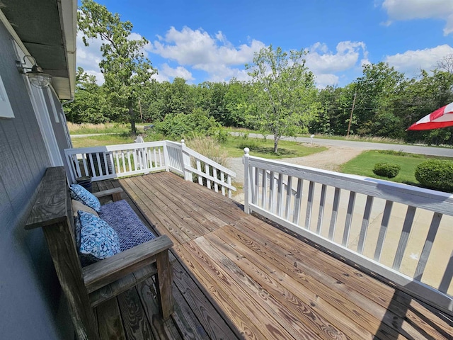 view of wooden terrace