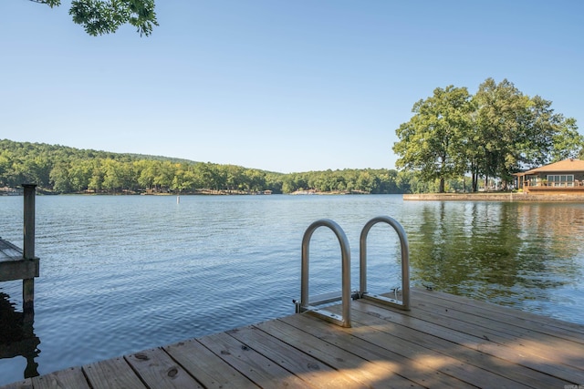 36 Lequita Pl, Hot Springs Village, AR 71909 - dock with a water view and a view of trees