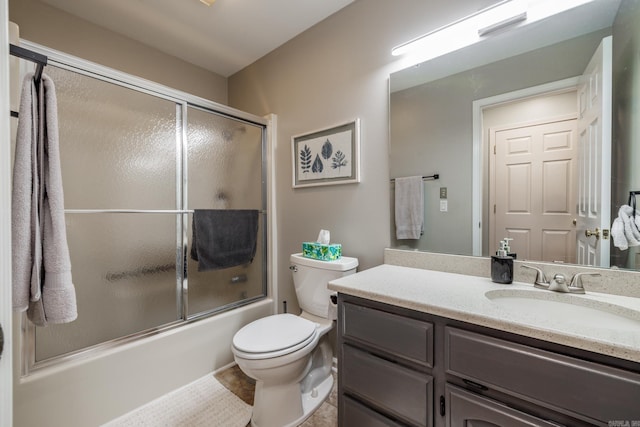 3 Tenerife Way, Hot Springs Village, AR 71909 - bathroom featuring vanity, toilet, and shower / bath combination with glass door