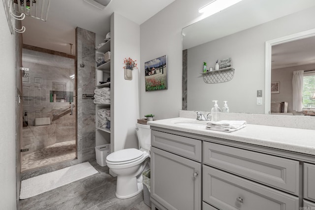 3 Tenerife Way, Hot Springs Village, AR 71909 - full bathroom featuring tiled shower, vanity, and toilet