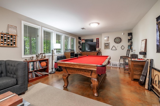 3 Tenerife Way, Hot Springs Village, AR 71909 - playroom featuring billiards and finished concrete flooring