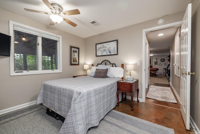 3 Tenerife Way, Hot Springs Village, AR 71909 - bedroom with baseboards and a ceiling fan