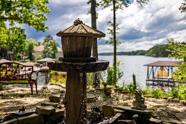 3 Tenerife Way, Hot Springs Village, AR 71909 - dock area with a water view and boat lift