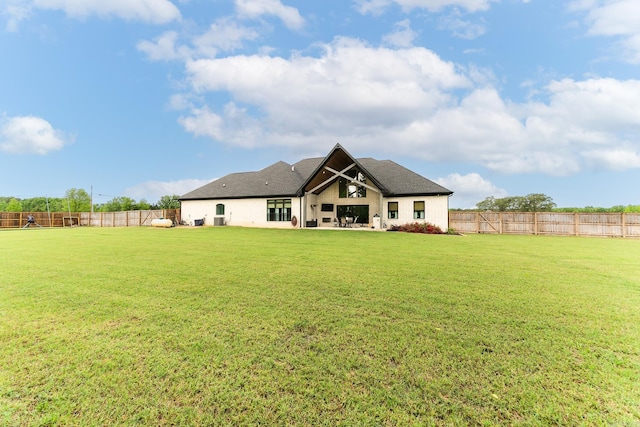 back of house with a patio area