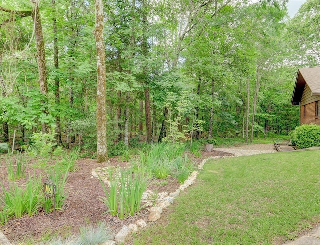72 Pintuerero Way, Hot Springs Village, AR 71909 - view of green lawn featuring a forest view