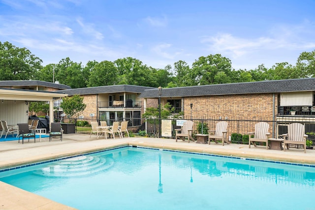 1121 Twin Pts Unit 1121C, Hot Springs, AR 71913 - community pool with fence and a patio area