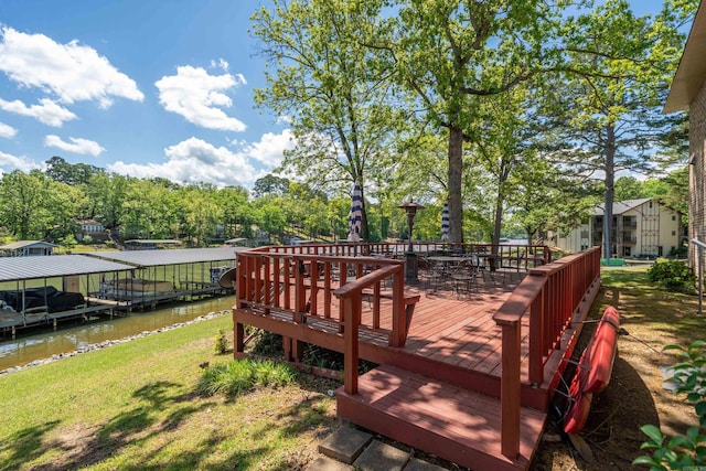 1121 Twin Pts Unit 1121C, Hot Springs, AR 71913 - deck with a water view