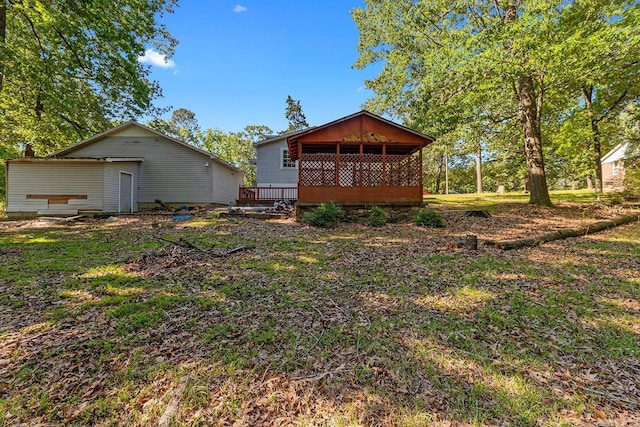 7606 Westwood Ave, Little Rock, AR 72204 - rear view of house with a deck