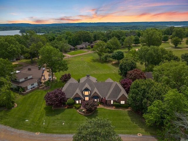 852 Rock Ledge Rd, Heber Springs, AR 72543 - aerial view at dusk of a water view