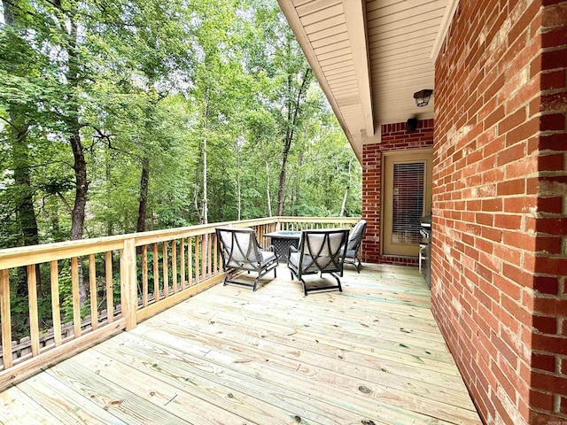 14 Windrush Pt, Little Rock, AR 72211 - view of wooden terrace