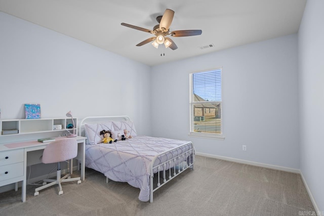7841 S Shoreline Blvd, Benton, AR 72019 - carpeted bedroom featuring baseboards and a ceiling fan