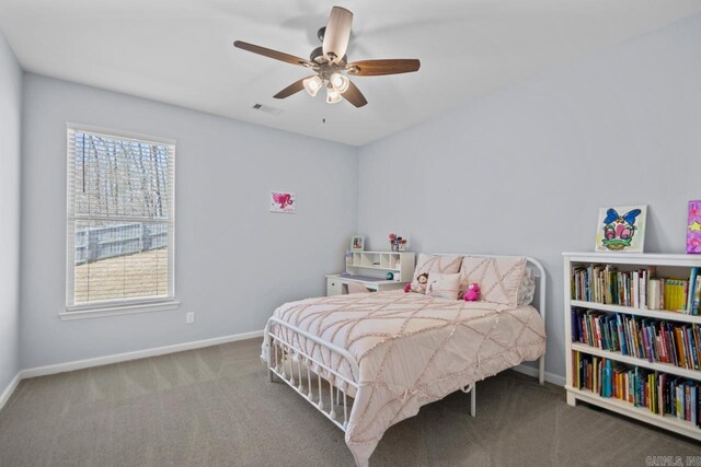 7841 S Shoreline Blvd, Benton, AR 72019 - bedroom with carpet floors, baseboards, and multiple windows
